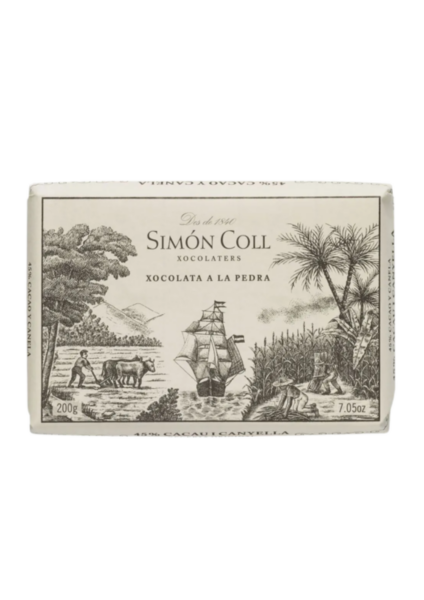 Chocolate a la piedra con cacao y canela Simón Coll